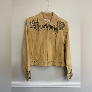 NWT Cripple Creek‎ Leather Studded Jacket